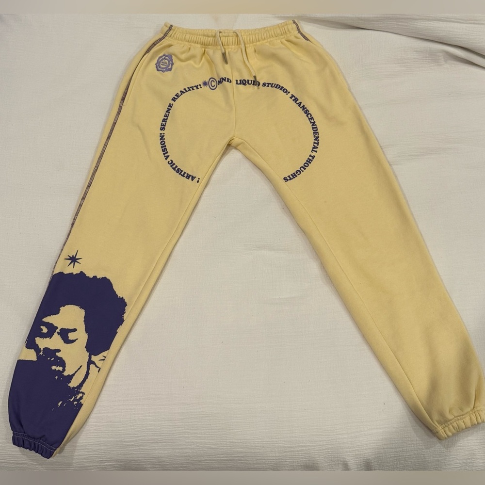 Yellow Trendy Sweatpants